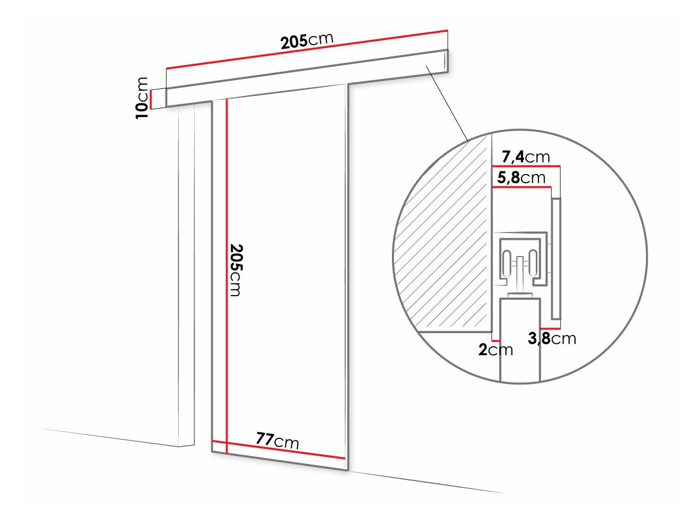 Stumdomos durys Closico Fundus III (Balta)