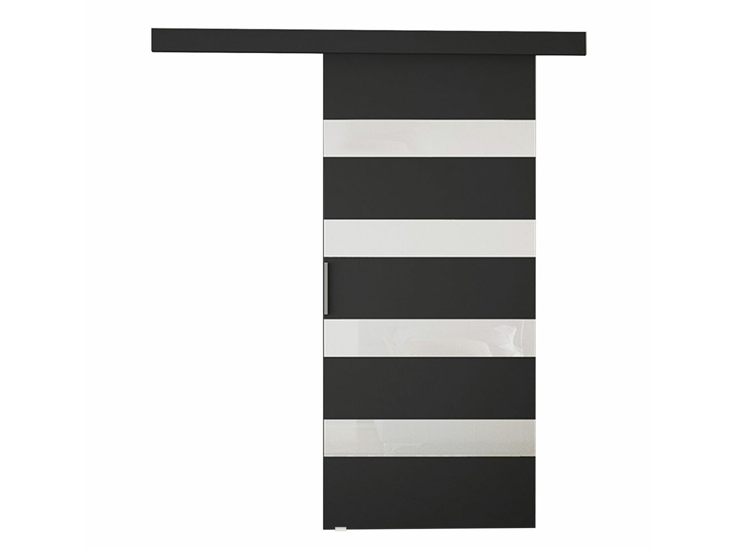 Stumdomos durys Closico Fundus V (Juoda + Balta)