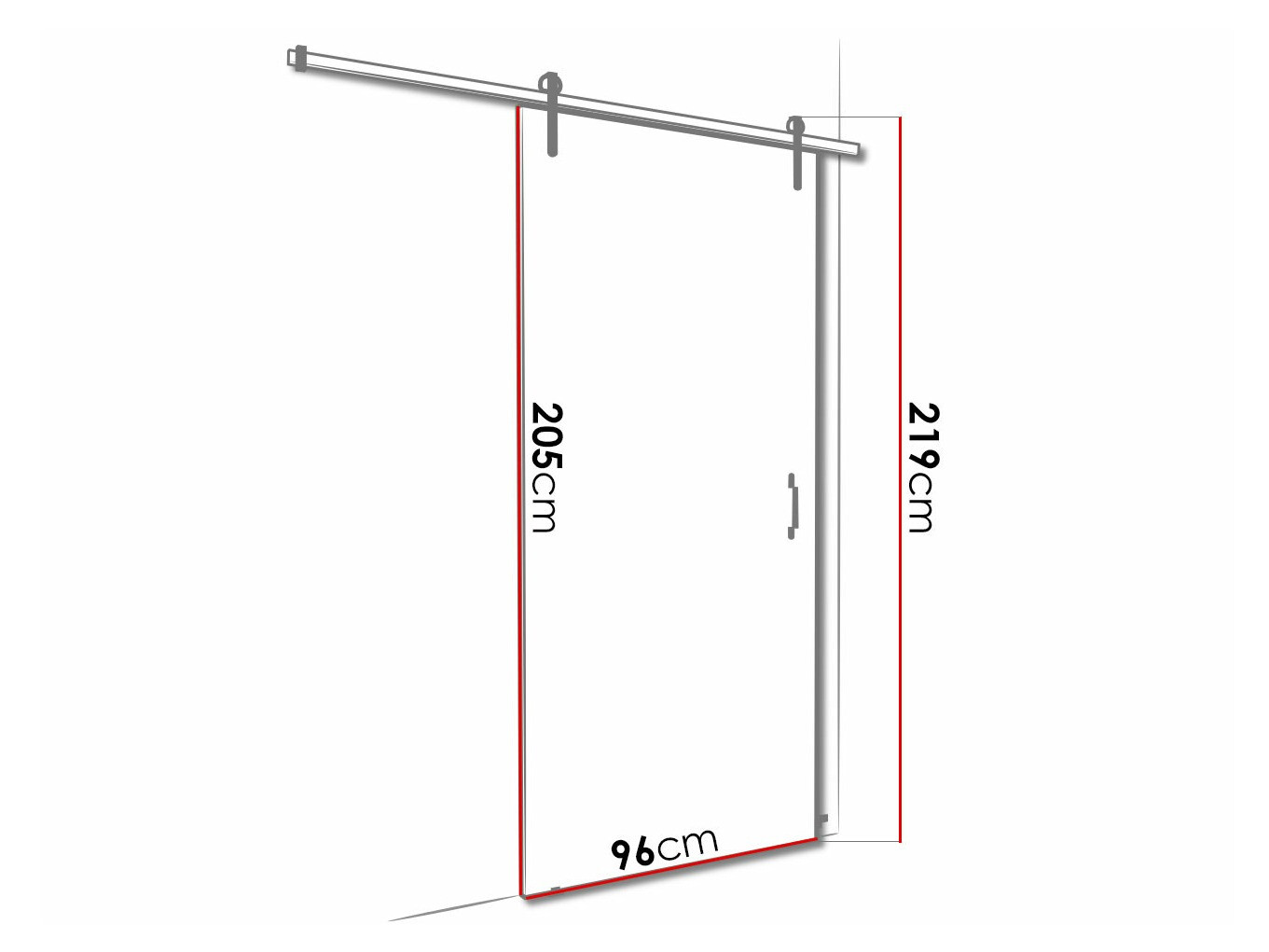 Stumdomos durys Dover 166 (Sonomos ąžuolas)