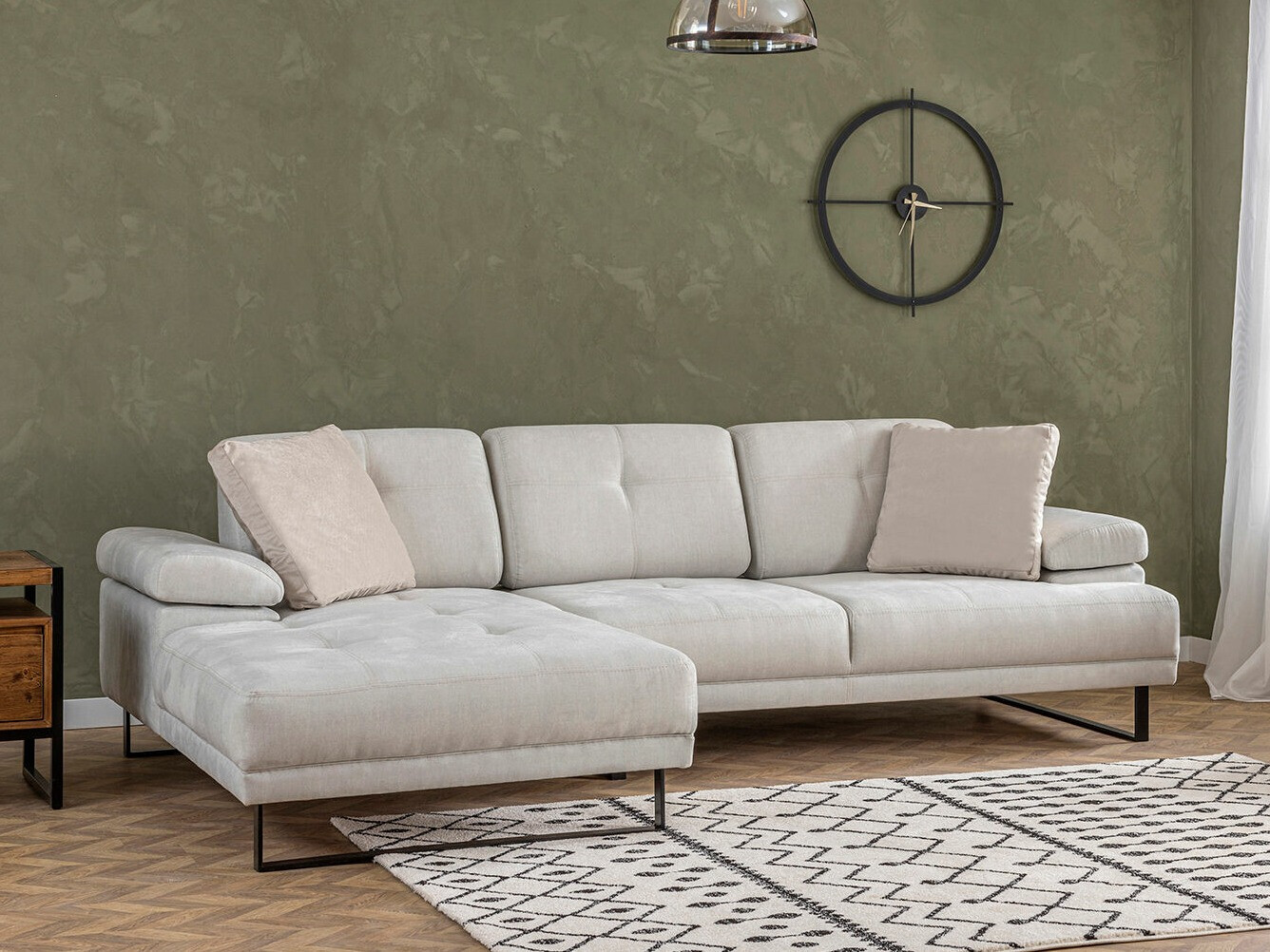 Minkštas kampas Altadena 141 (Kreminė)