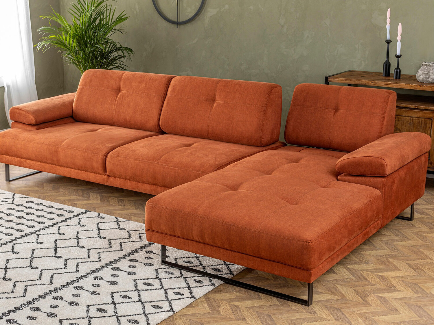 Minkštas kampas Altadena 141 (Oranžinė)