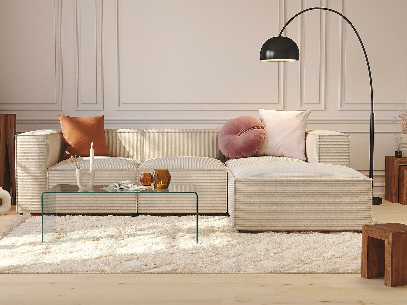 Modulinis minkštas kampas Torbalo 106 (Lincoln 03)