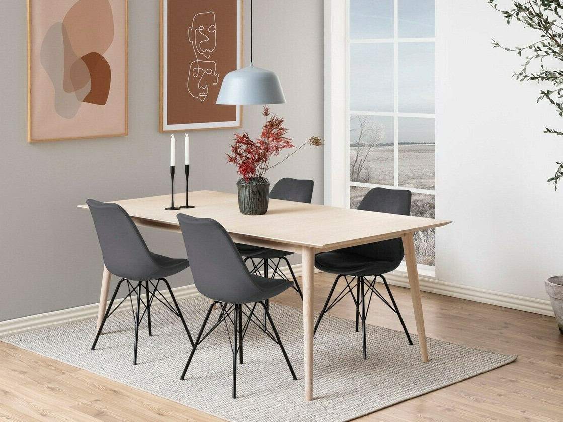 Valgomojo komplektas Norsica 330 (Tamsi pilka + Juoda)