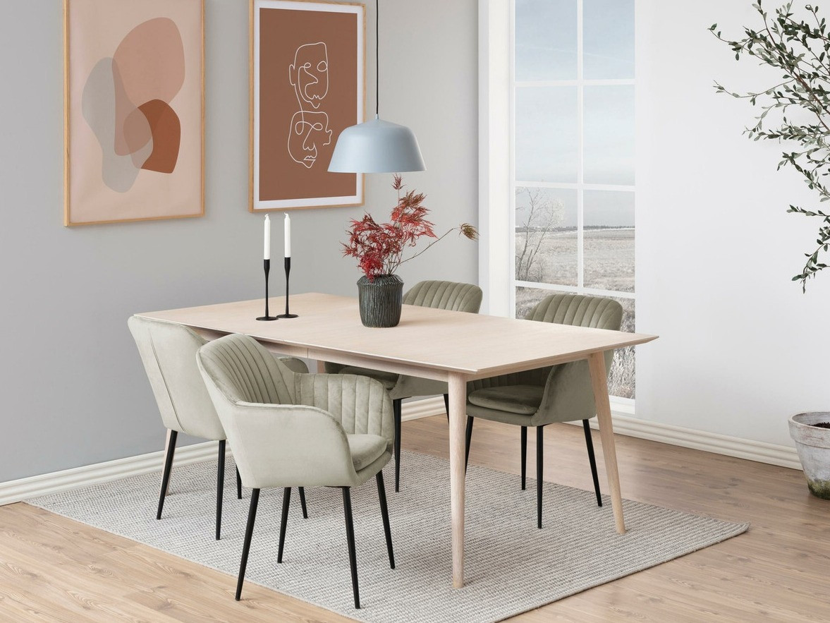 Valgomojo komplektas Norsica 513 (Kreminė + Juoda)