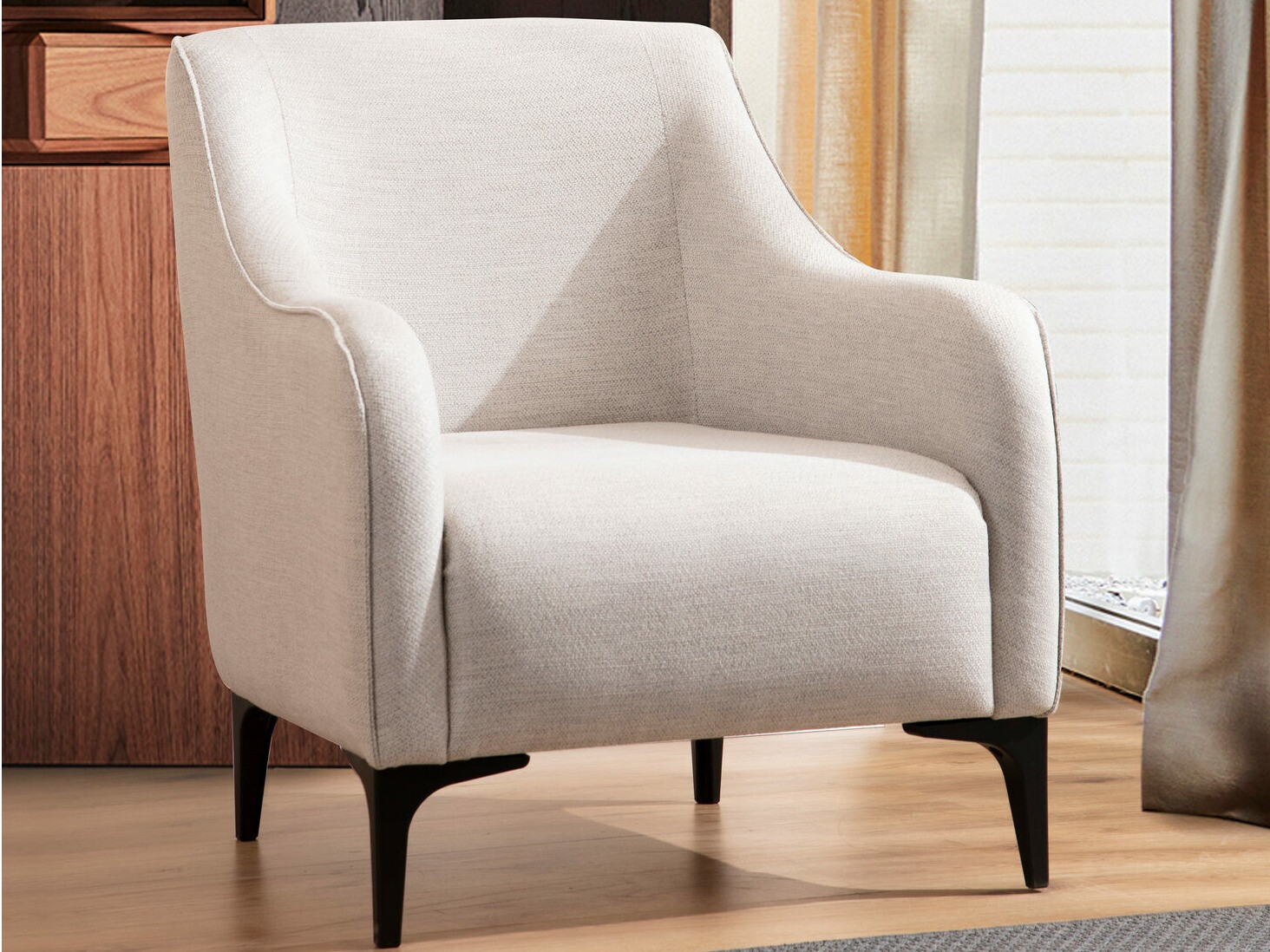 Fotelis Altadena 203 (Kreminė)