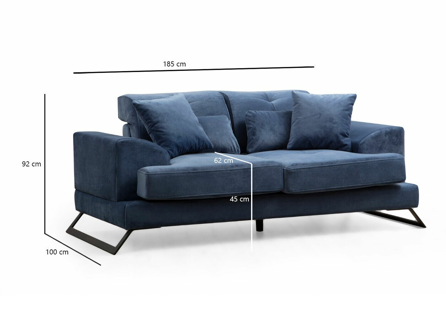 Sofa Altadena 205 (Mėlyna)