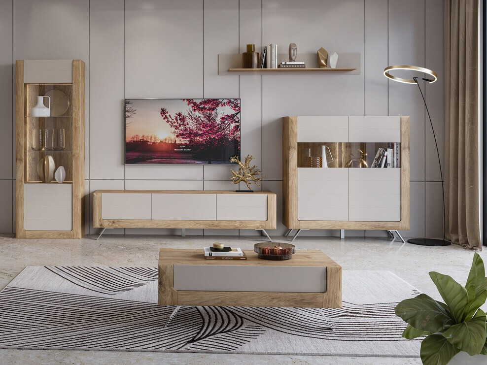 TV staliukas Sovera 104 (Auksinis ąžuolas + Kašmyras)