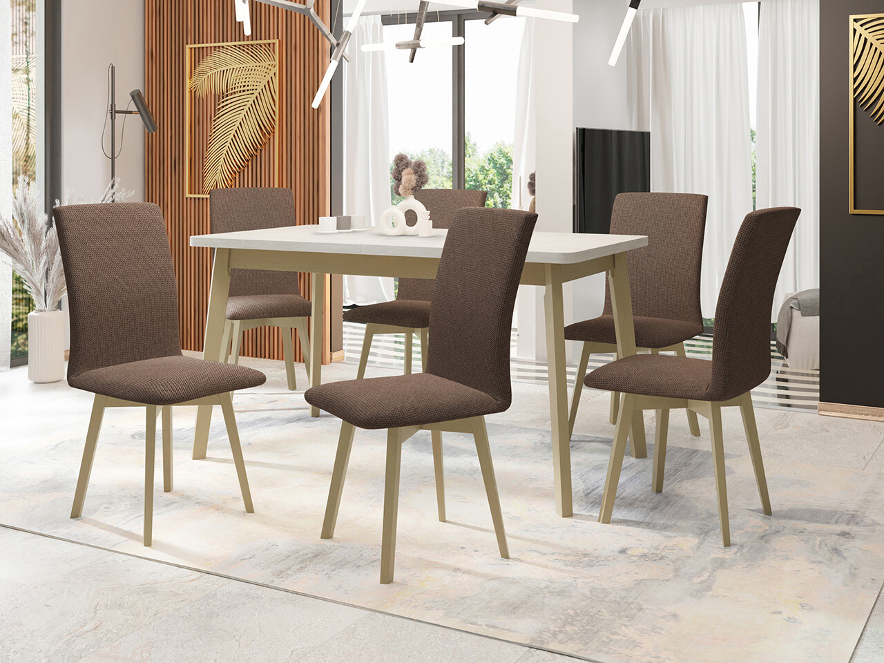 Valgomojo komplektas Victorville 323 (Sonomos ąžuolas)