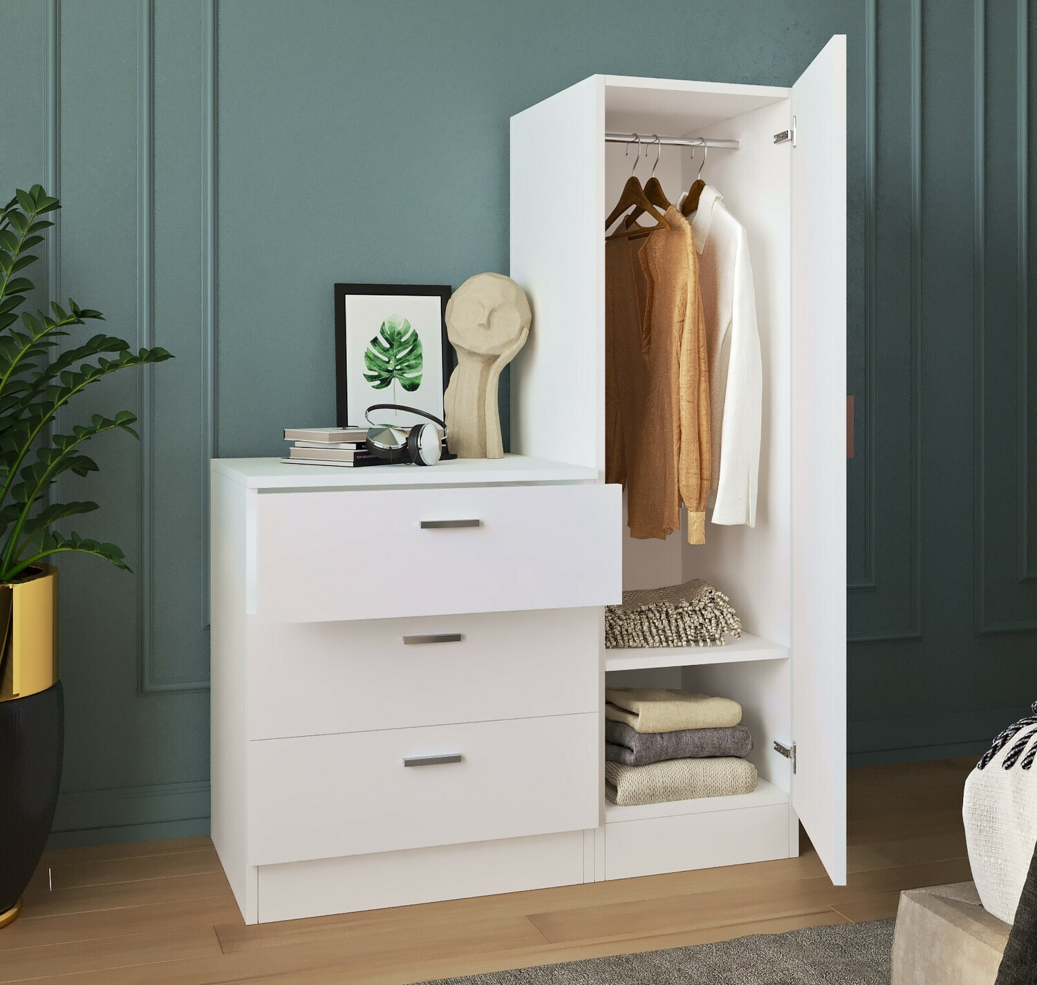 Prieškambario komplektas Kailua 558 (Balta)