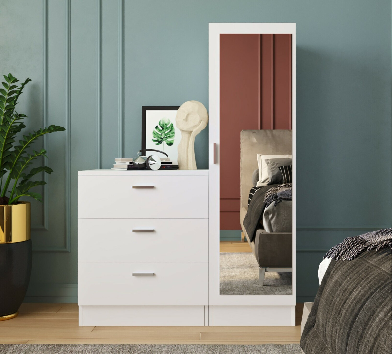 Prieškambario komplektas Kailua 558 (Balta)