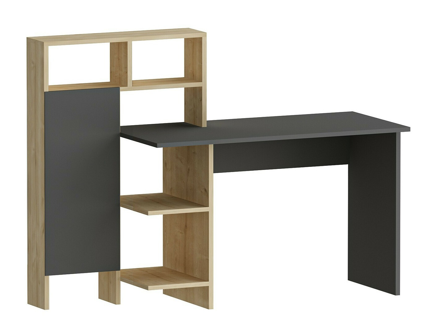 Darbo stalas Kailua 594 (Antracitas + Ąžuolas)