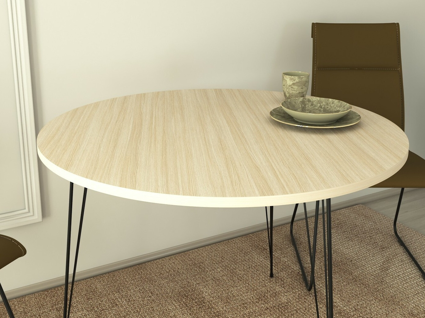 Stalas Kailua 597 (Ąžuolas + Juoda)