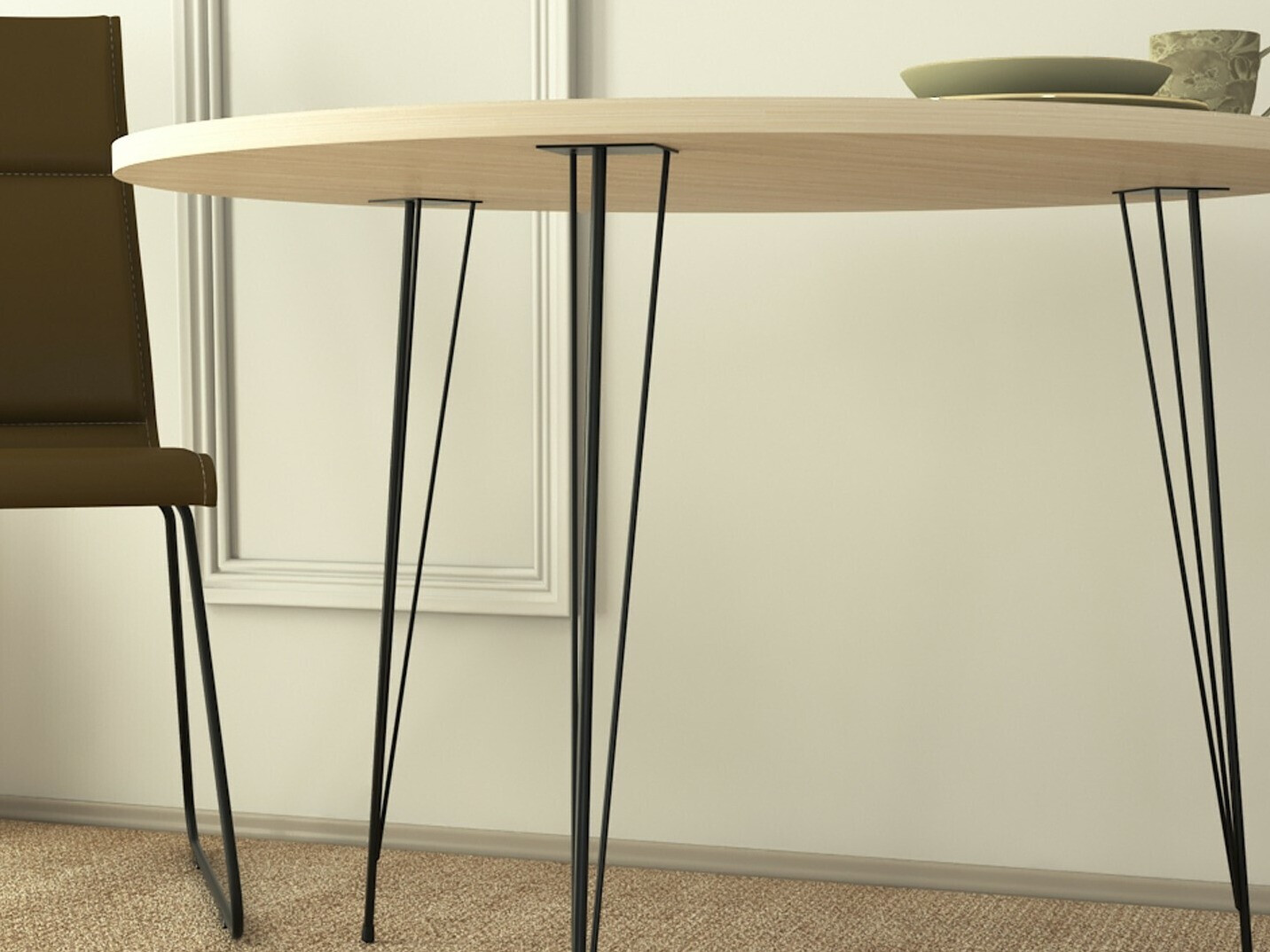 Stalas Kailua 597 (Ąžuolas + Juoda)