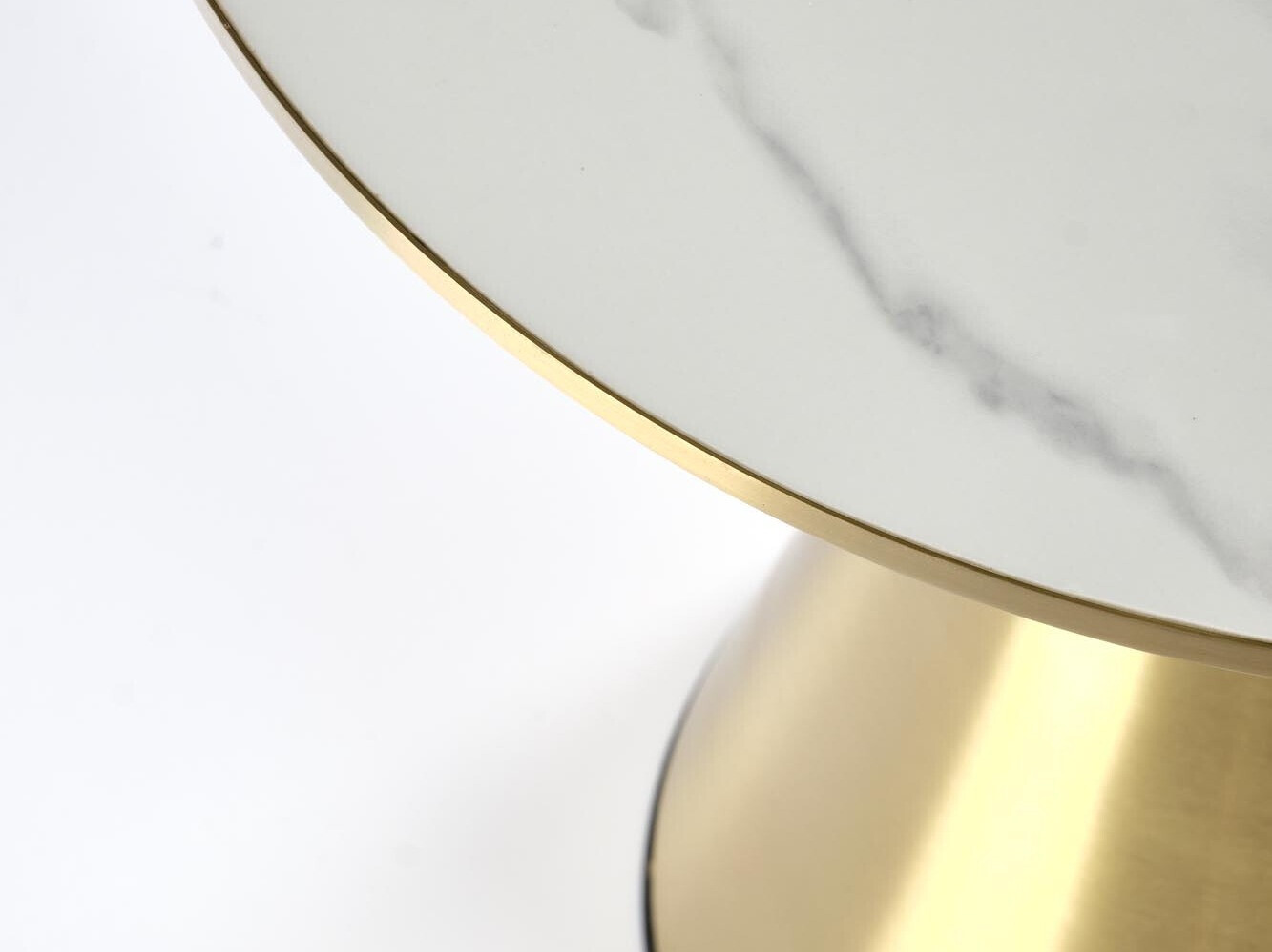 Žurnalinis staliukas Houston 1553 (Auksinė + Baltas marmuras)