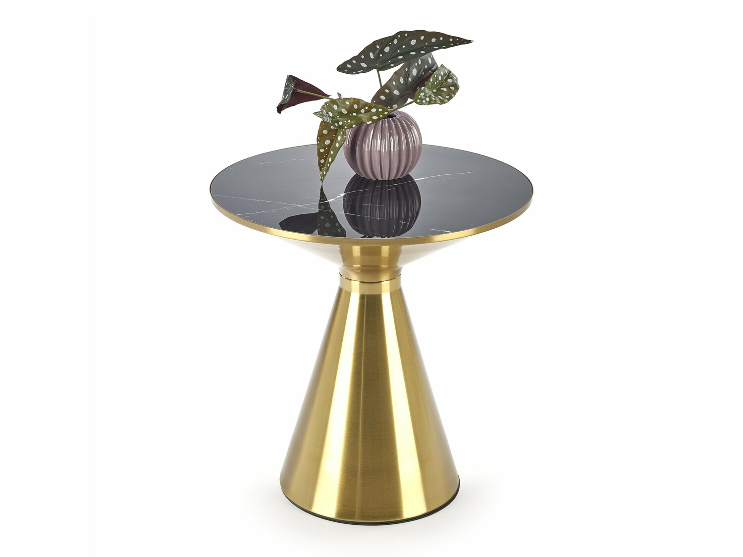 Žurnalinis staliukas Houston 1553 (Auksinė + Juodas marmuras)