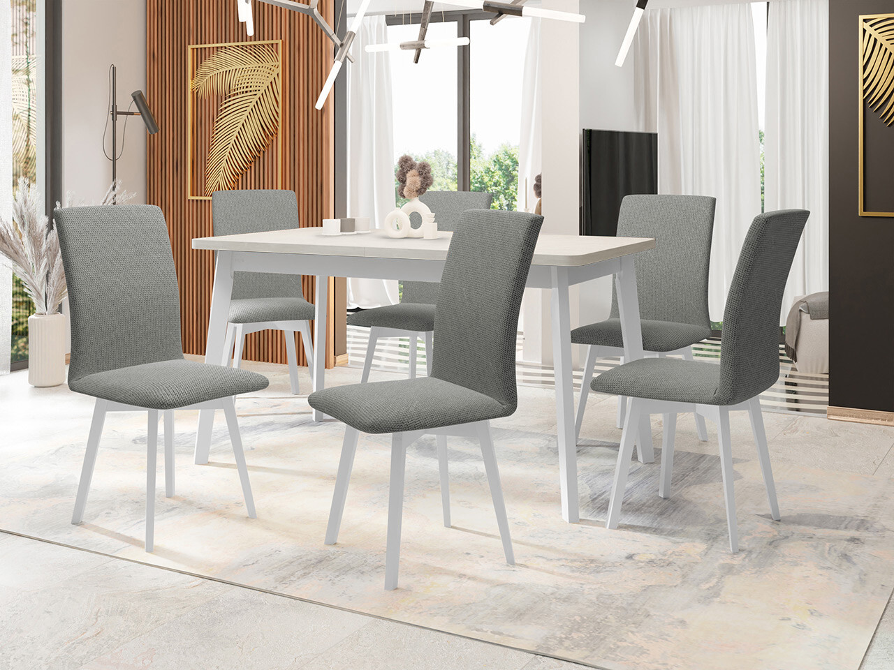 Valgomojo komplektas Victorville 335 (Balta)