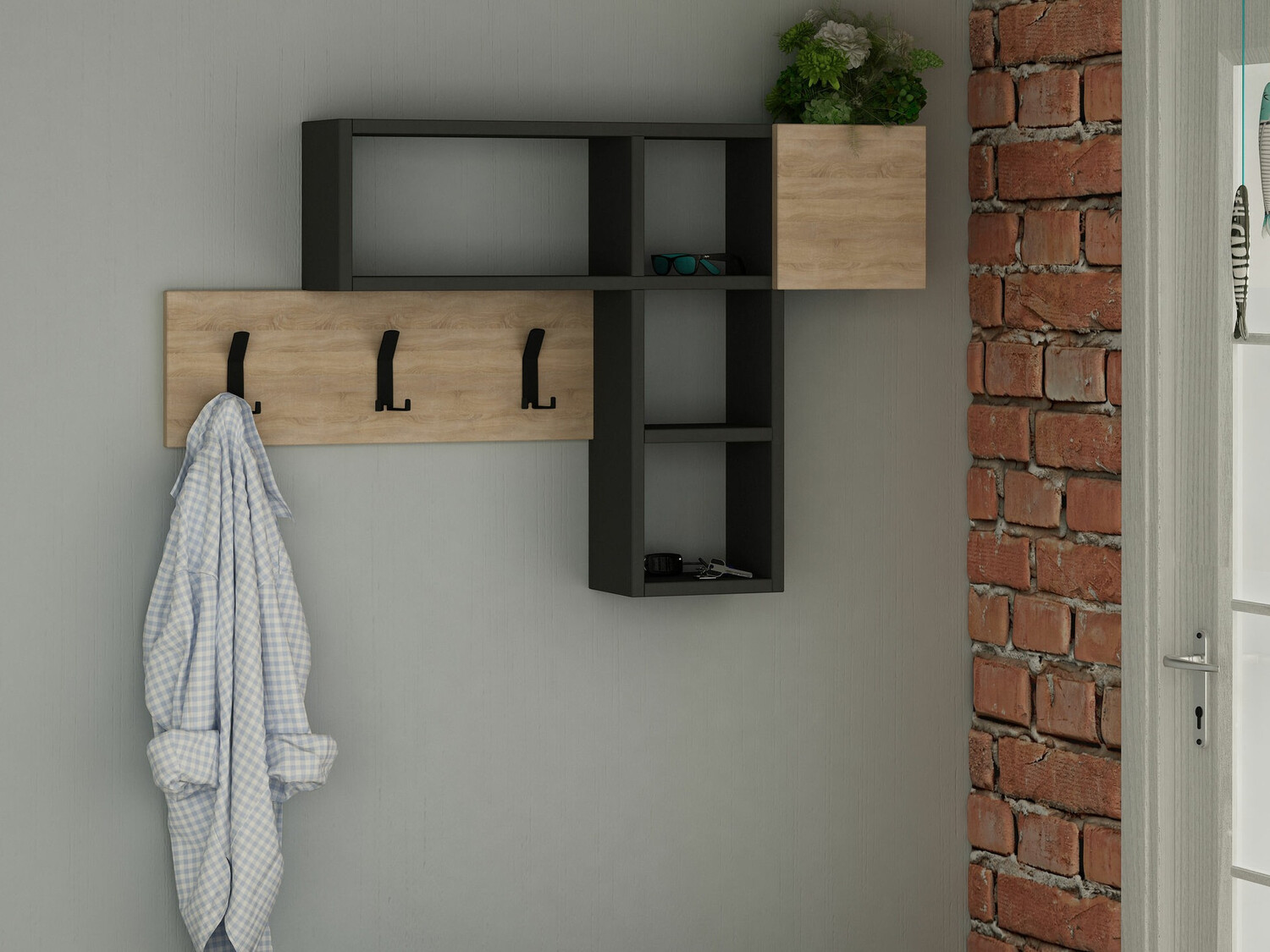 Kabykla Kailua 696 (Sonomos ąžuolas + Antracitas)