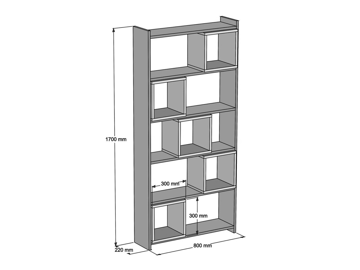 Lentyna Kailua 666 (Mėlyna + Graikinis riešutas)