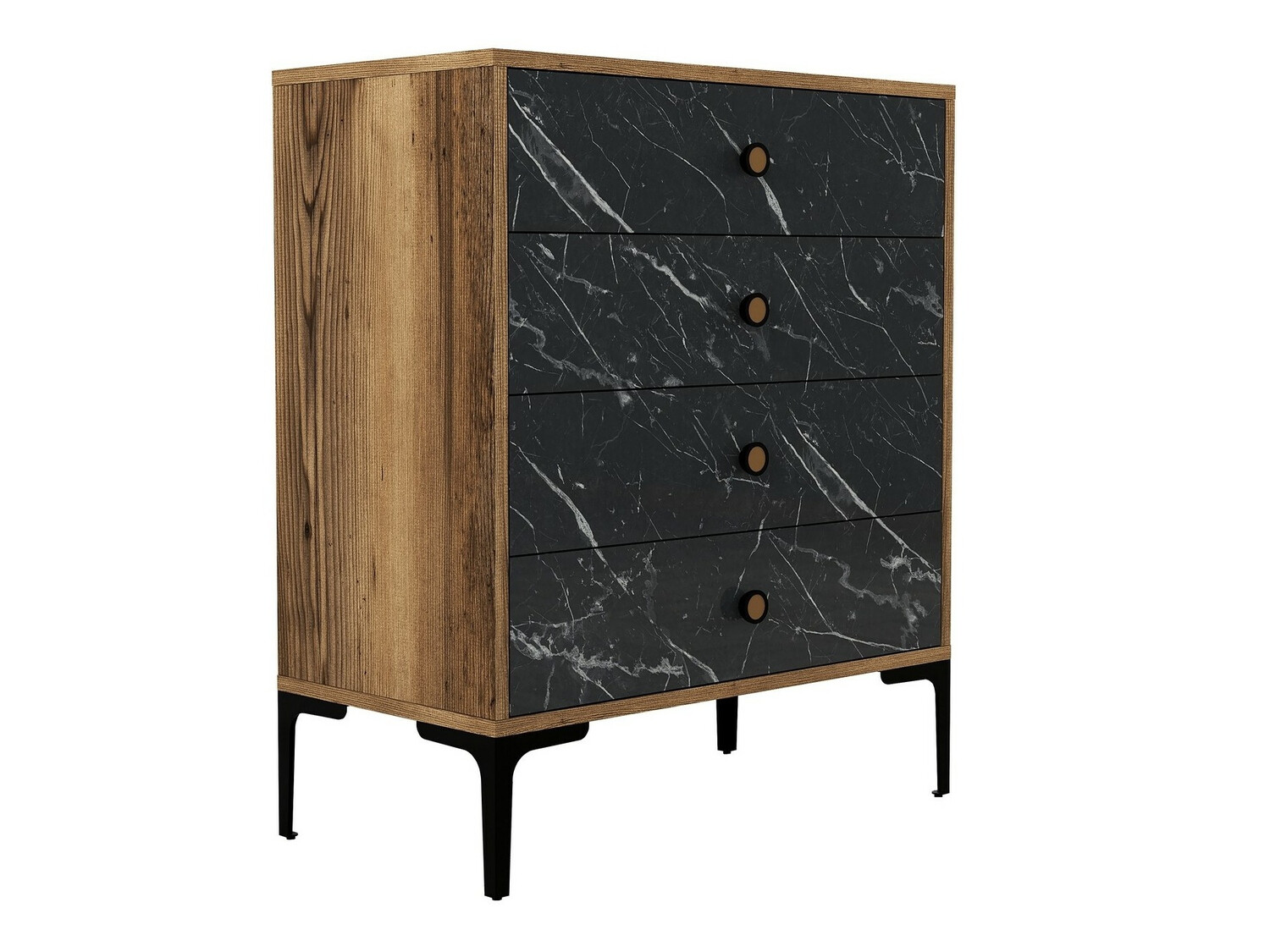 Komoda Kailua 771 (Graikinis riešutas + Juoda)