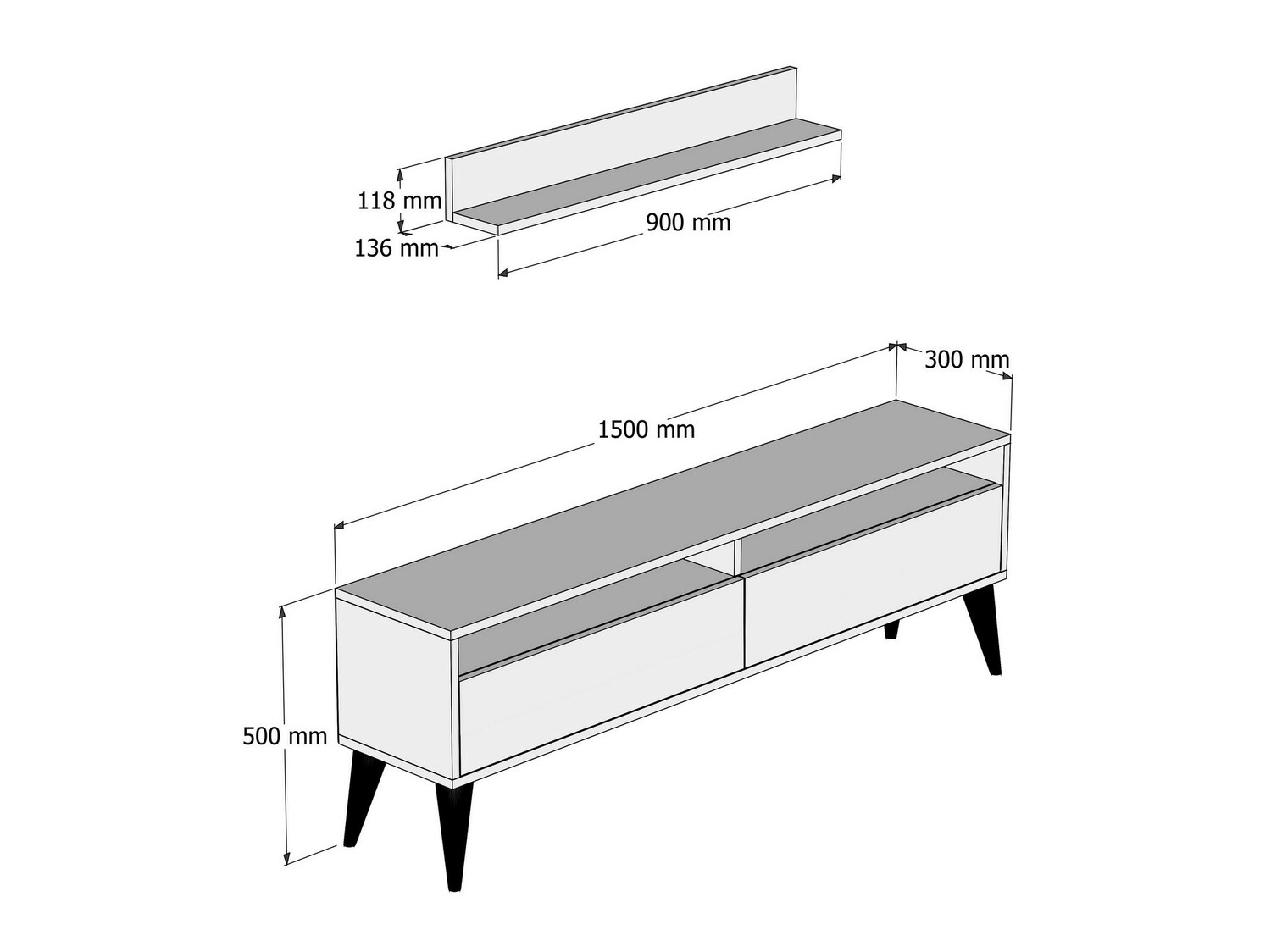Svetainės komplektas Kailua 860