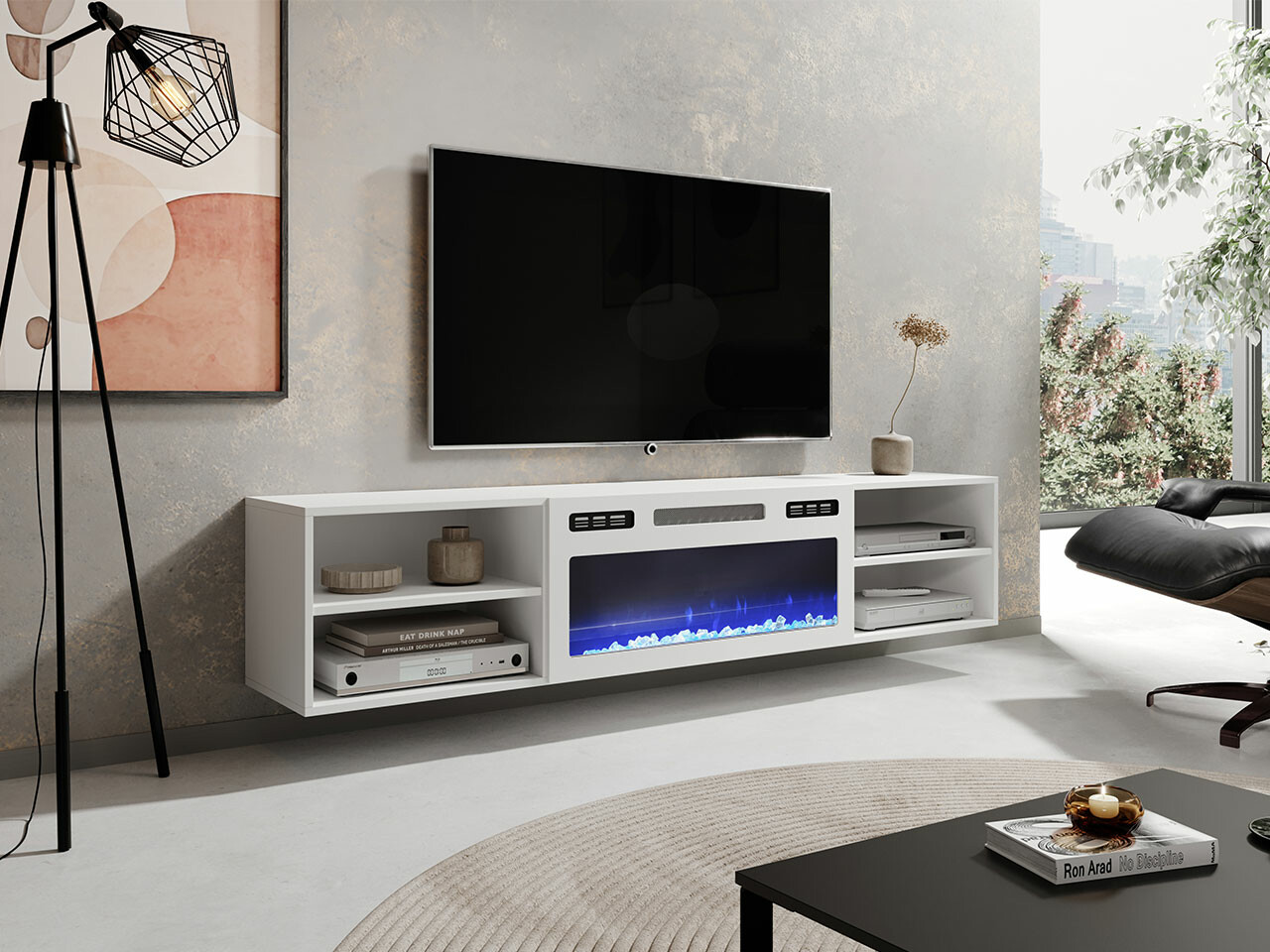 TV staliukas Charlotte 190 (Balta)