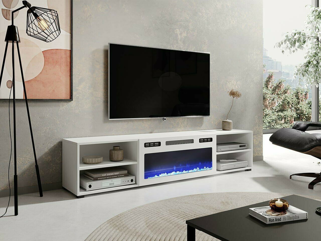 TV staliukas Charlotte 190 (Balta)