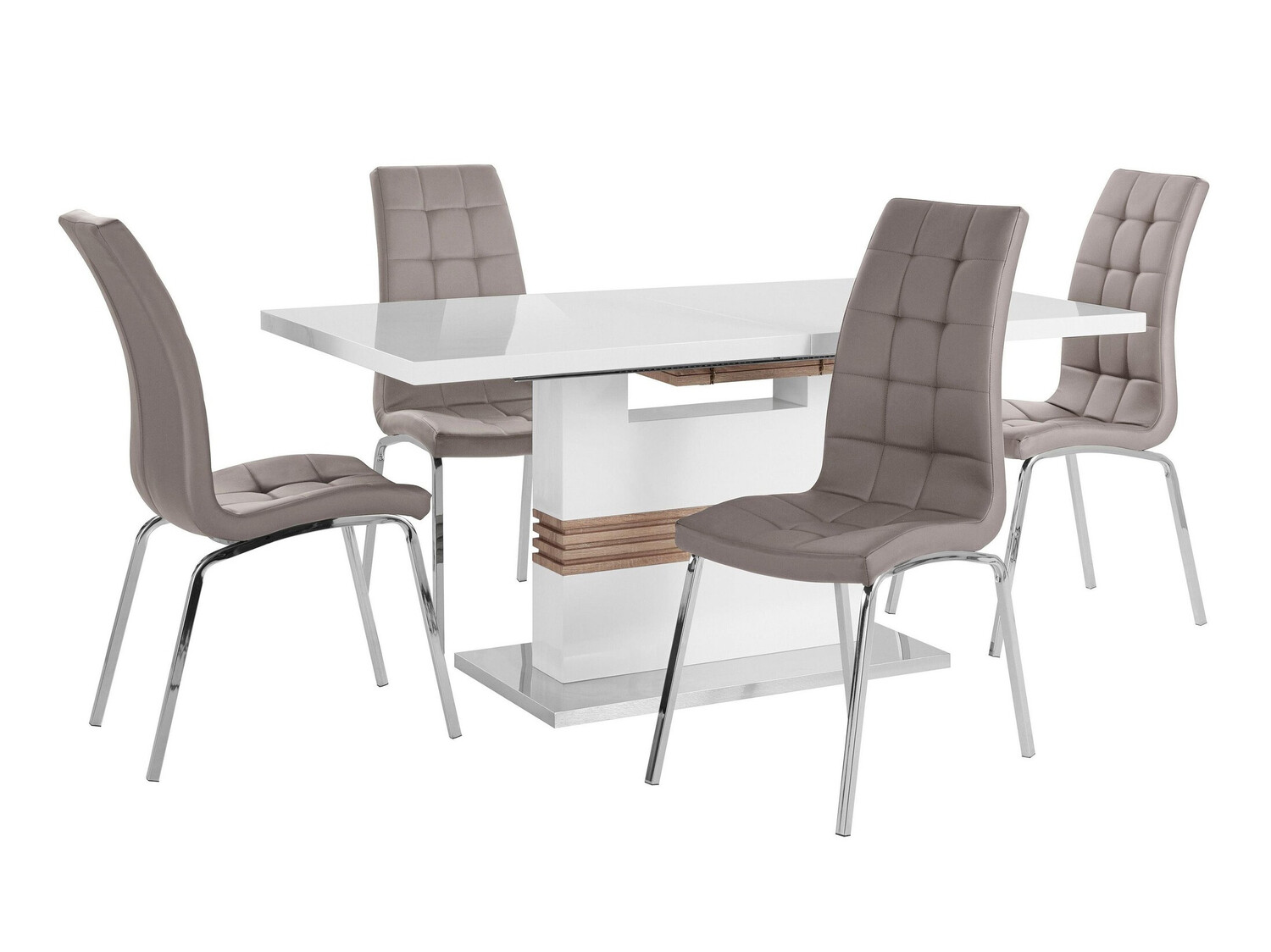 Valgomojo komplektas Denton 1111 (Kapučino)