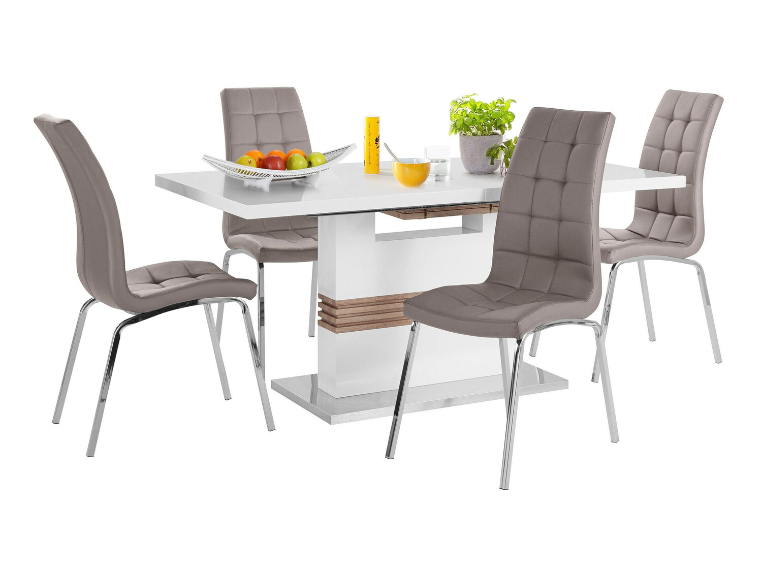 Valgomojo komplektas Denton 1111 (Kapučino)