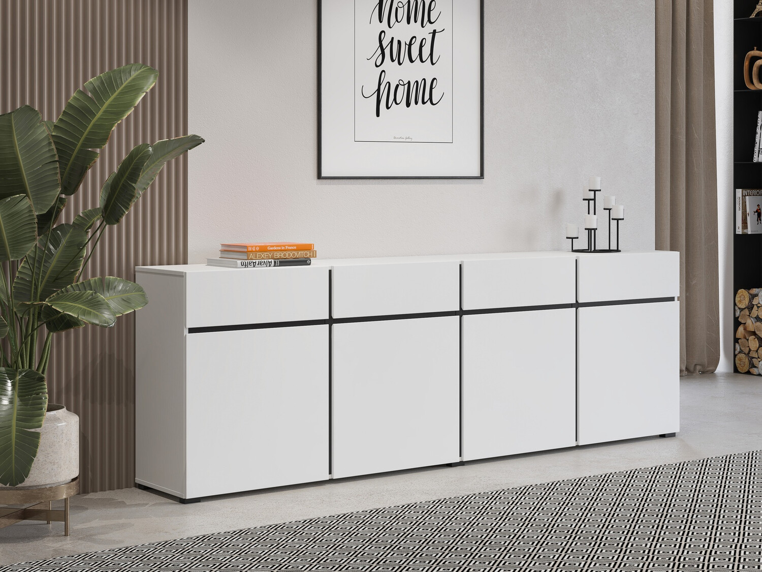 Komoda Alfere 100 (Balta)