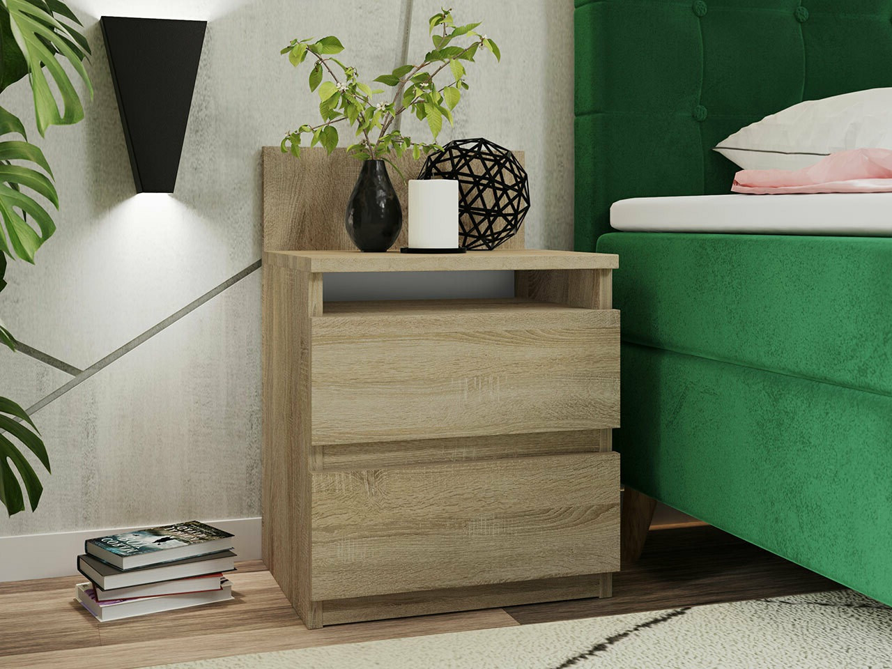 Naktinis staliukas Comfivo 157 (Sonomos ąžuolas)