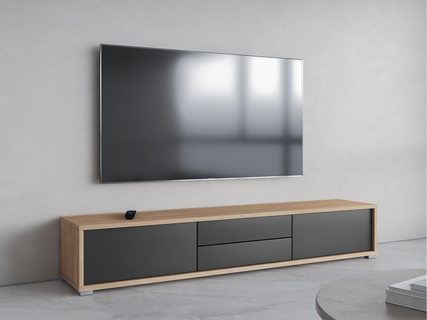 TV staliukas Austin 325 (Ąžuolas + Antracitas)