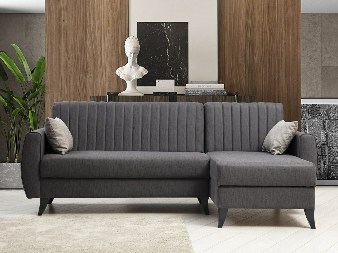 Minkštas kampas Altadena 598 (Tamsi pilka)