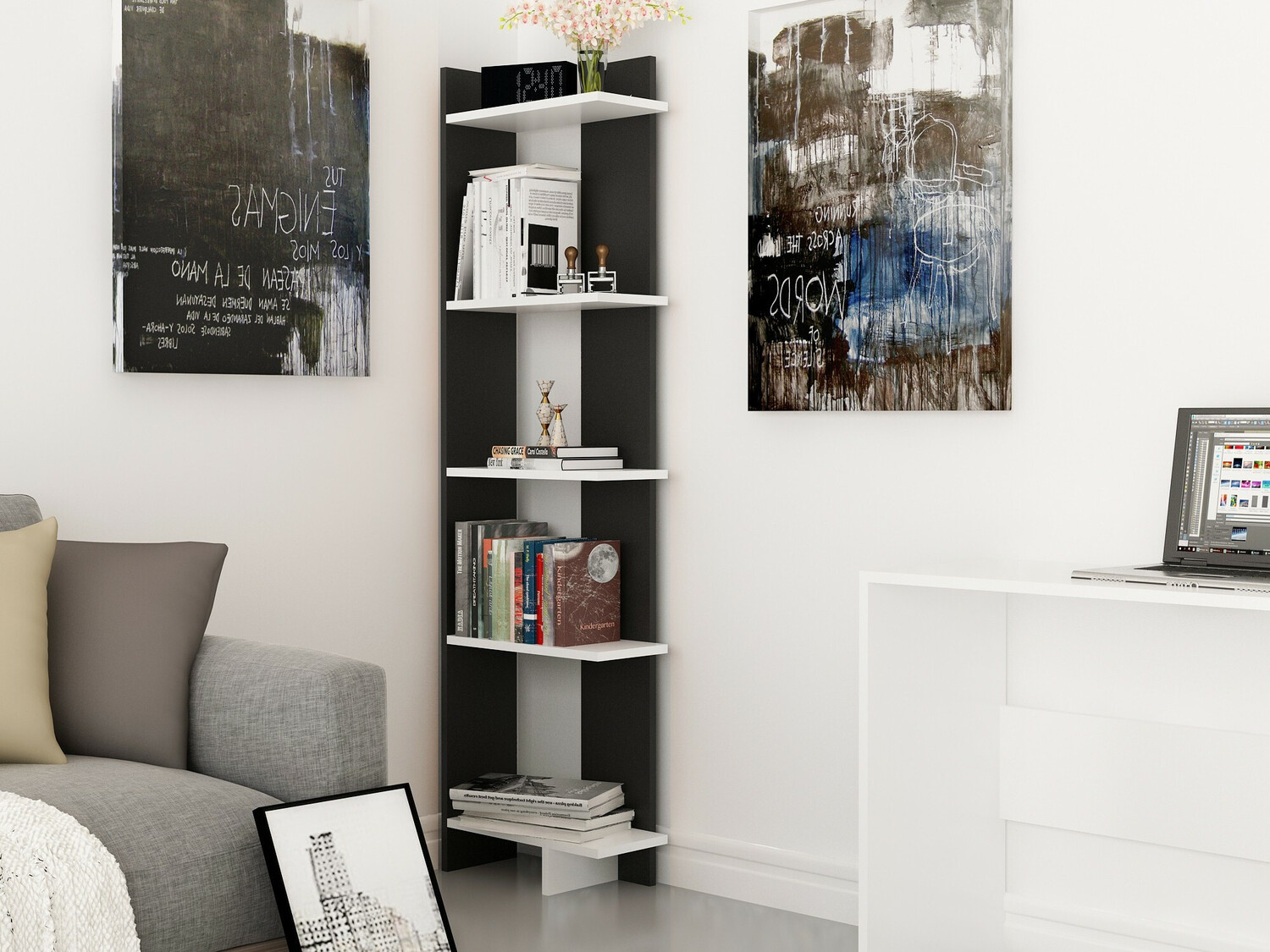 Lentyna Kailua 1074 (Juoda + Balta)