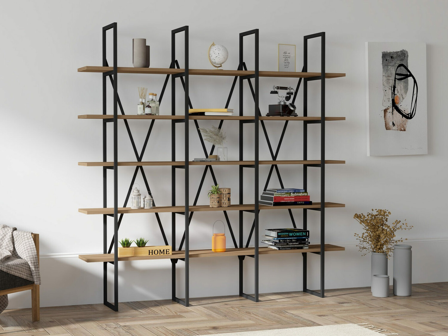 Lentyna Kailua 1122 (Graikinis riešutas + Juoda)