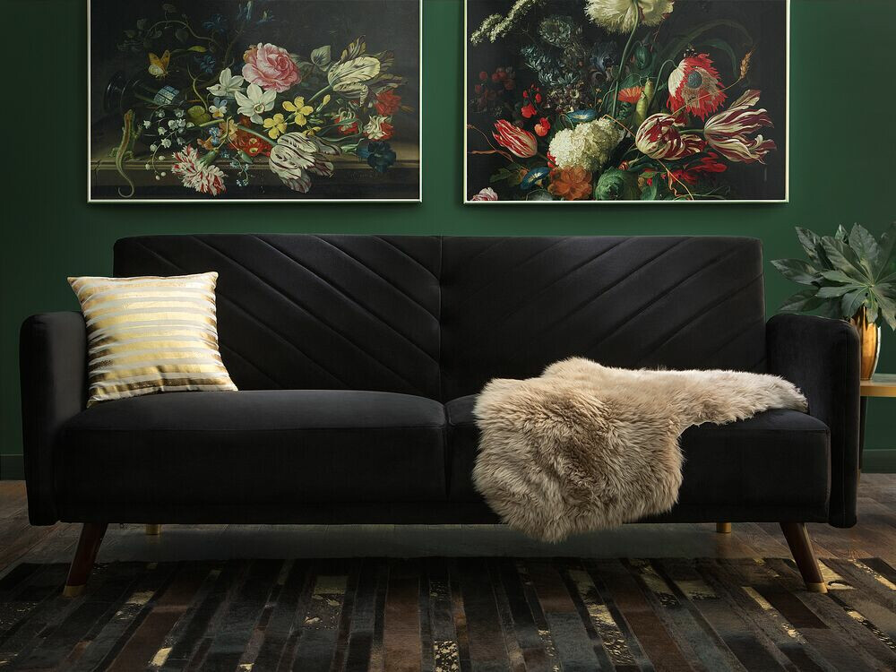 Sofa lova Berwyn 120 (Juoda)
