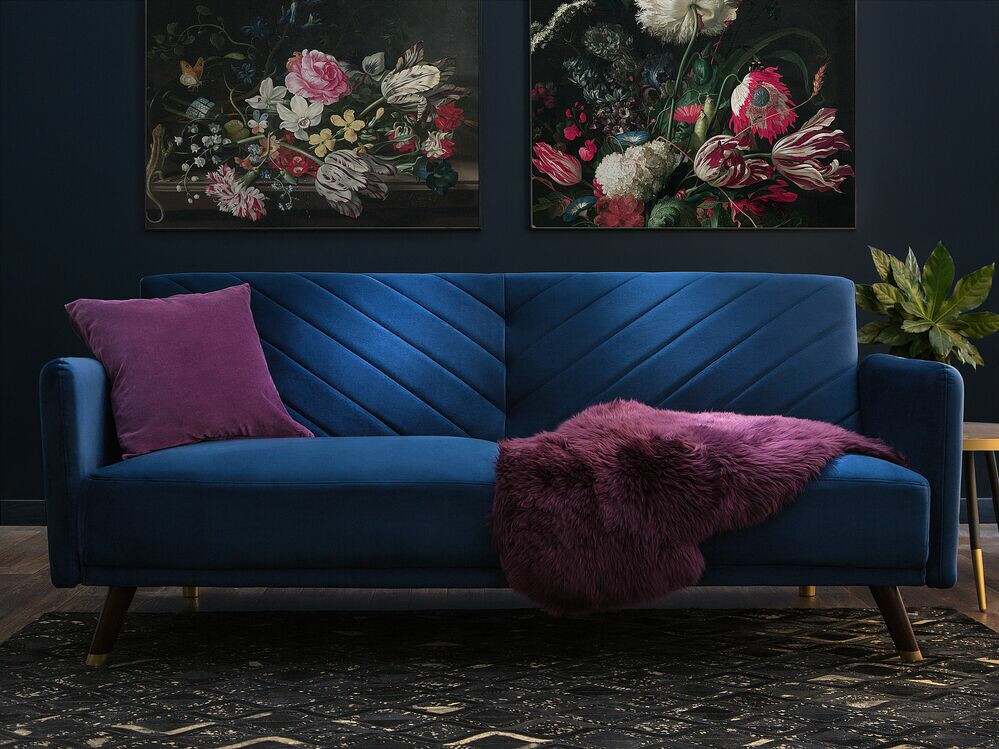 Sofa lova Berwyn 120 (Mėlyna)