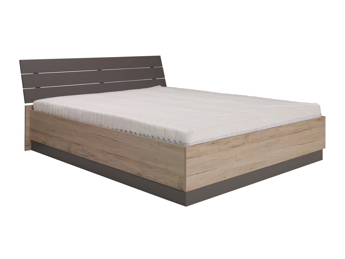 Miegamojo komplektas Murrieta 151 (San Remo ąžuolas + Pilka)