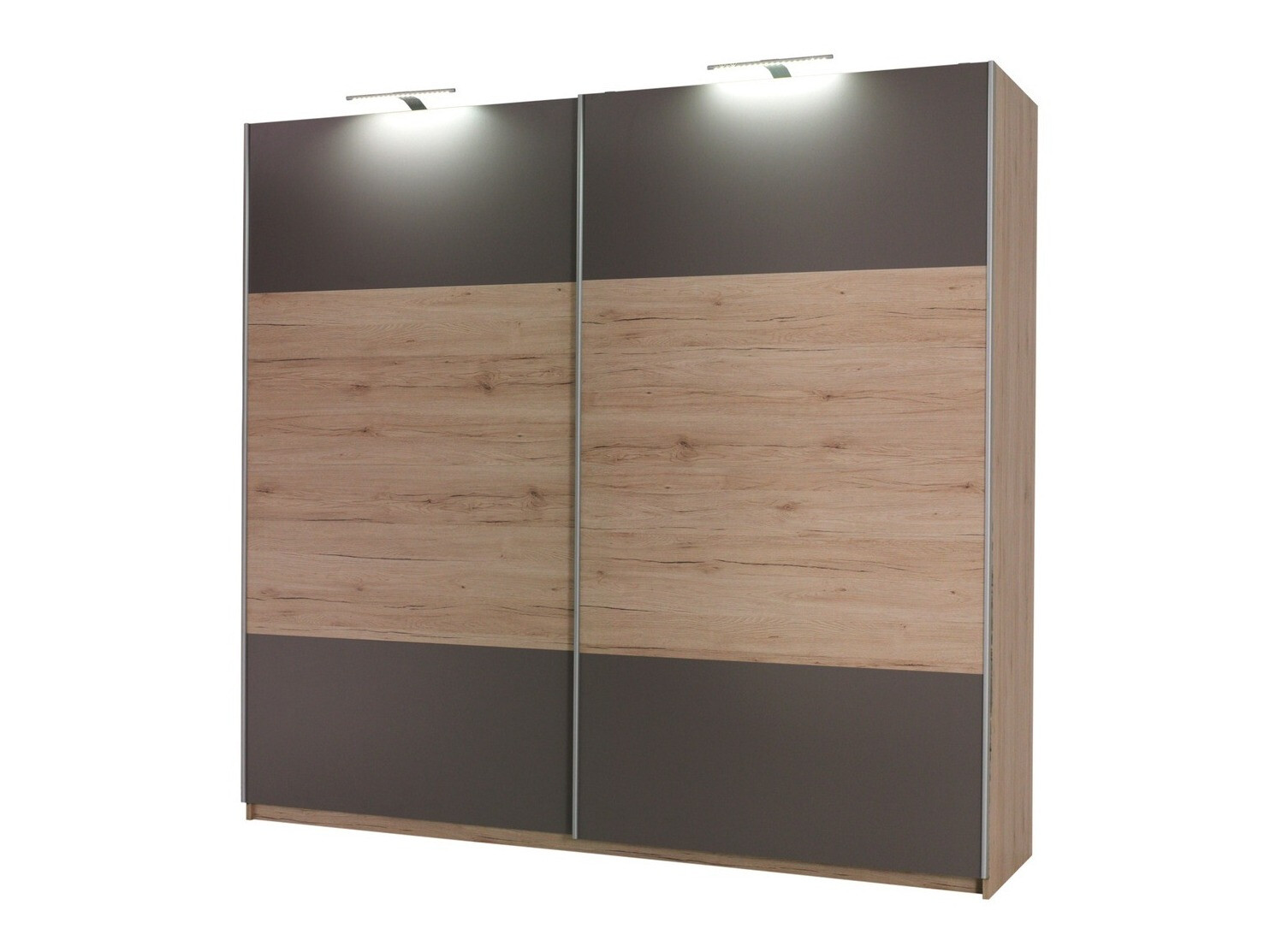 Miegamojo komplektas Murrieta 151 (San Remo ąžuolas + Pilka)