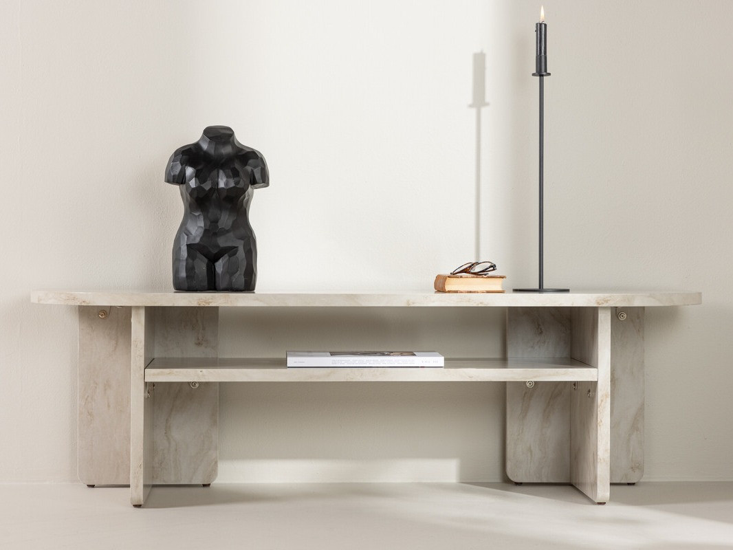 TV staliukai su atviromis lentynėlėmis