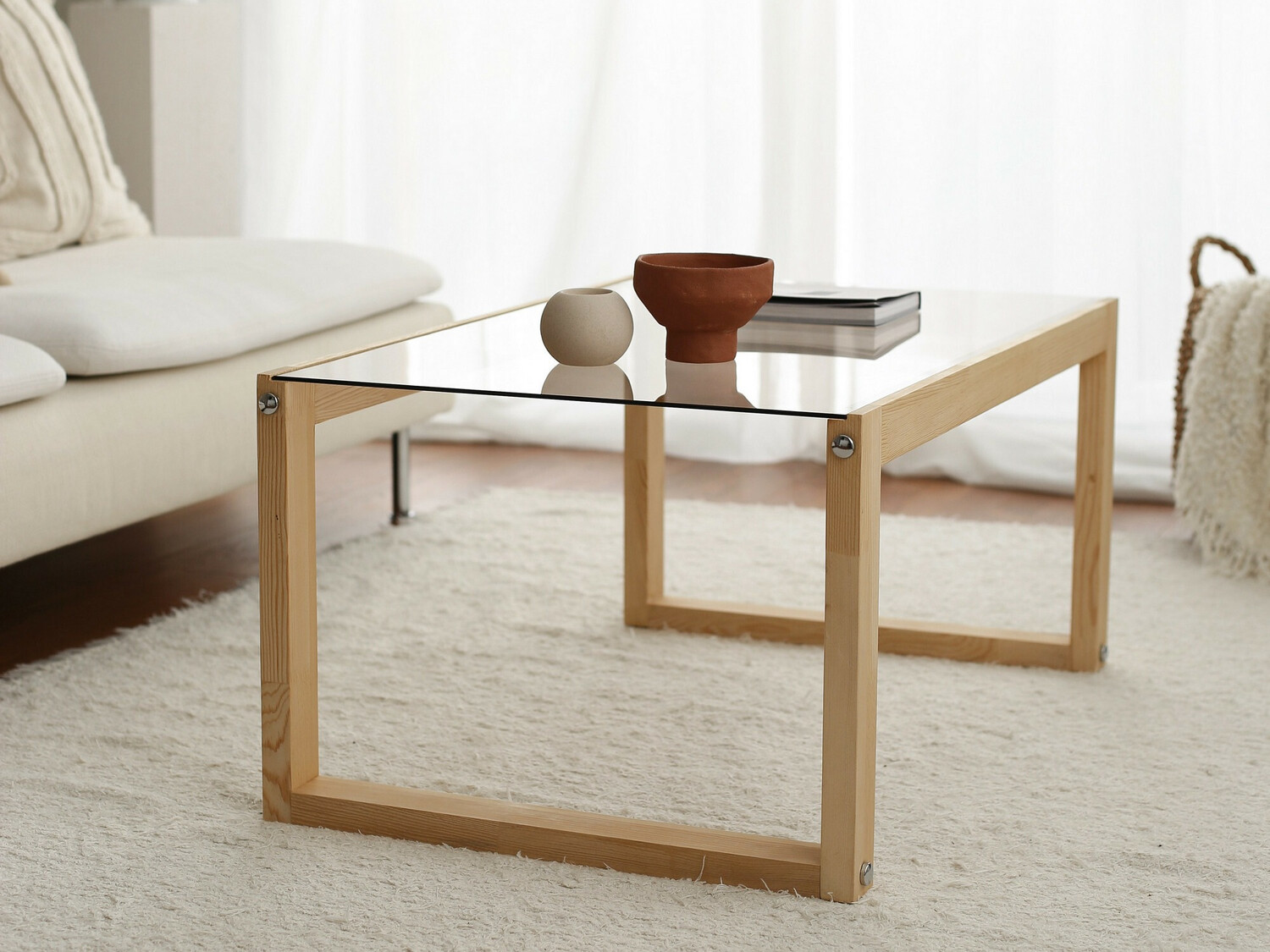 Žurnalinis staliukas Kailua 1179 (Šviesi ruda)