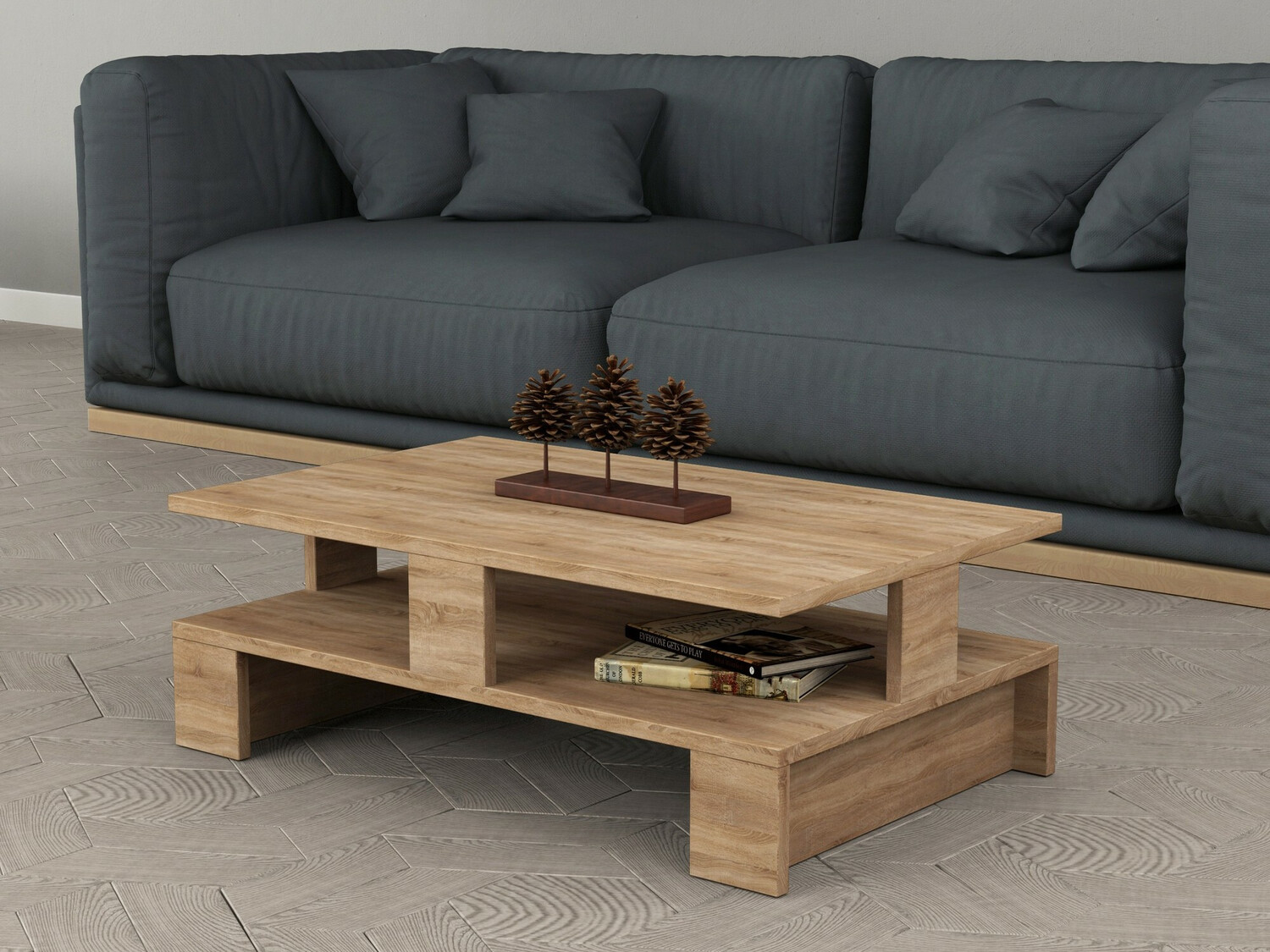 Žurnalinis staliukas Kailua 1216 (Ąžuolas)