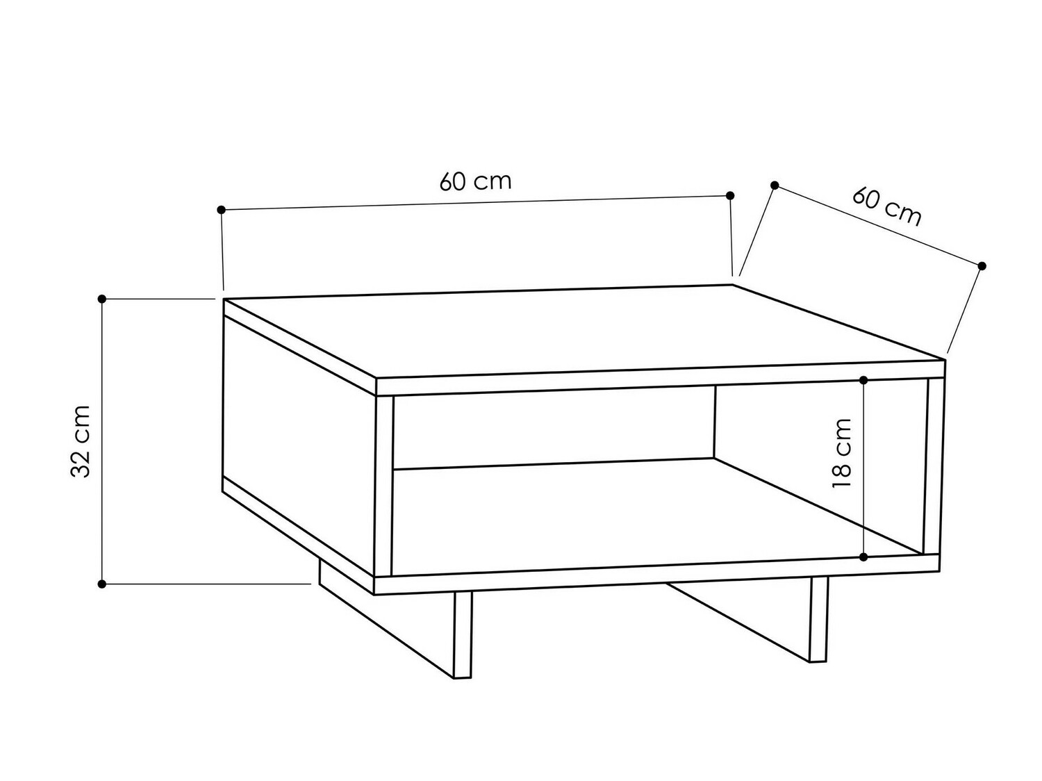 Žurnalinis staliukas Kailua 1241 (Antracitas + Ąžuolas)