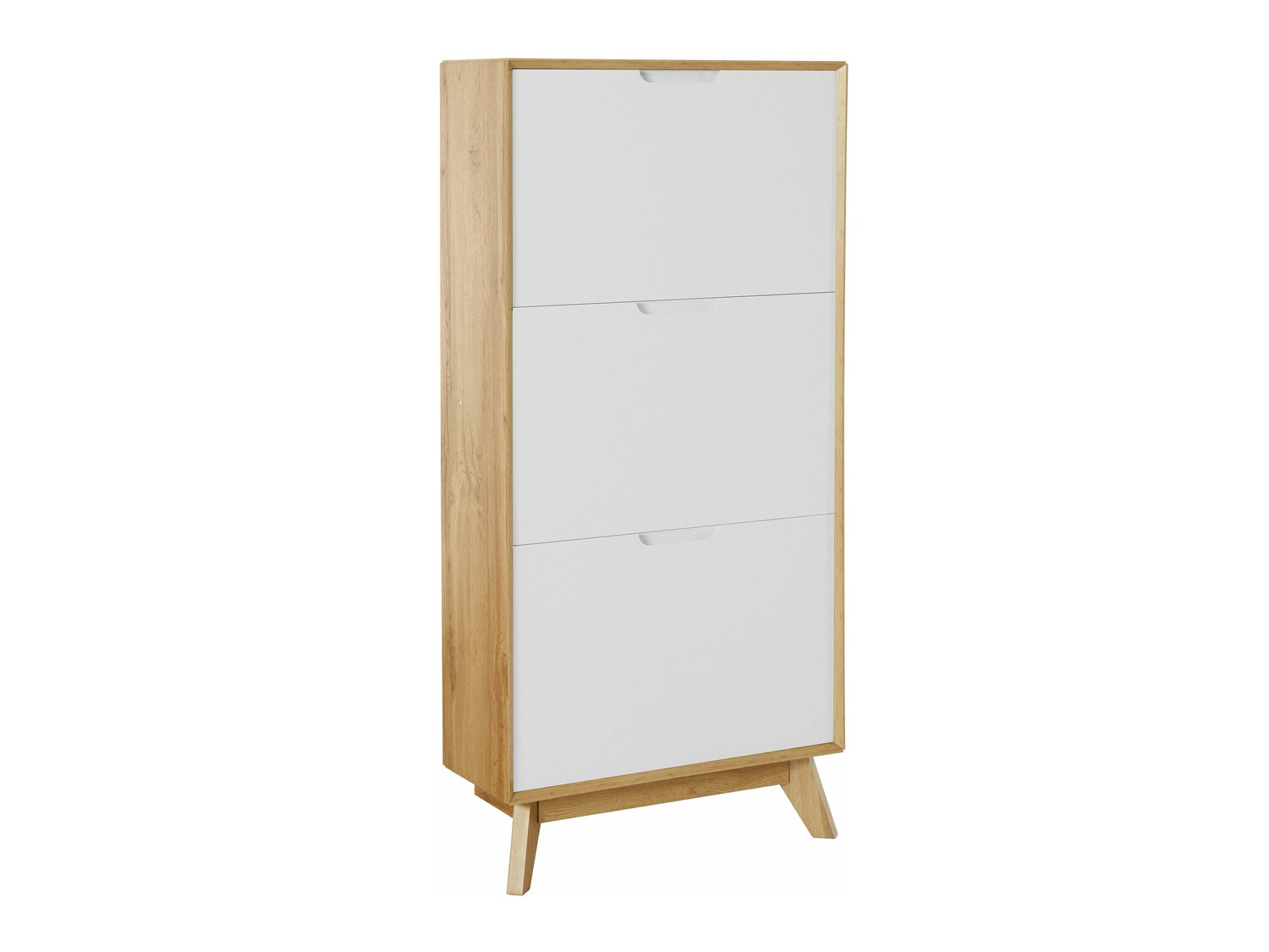 Batų dėžė Dorvou 104 (Balta + Ąžuolas)