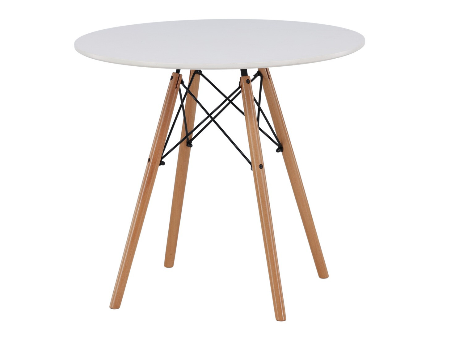 Valgomojo komplektas Dallas 4244 (Balta + Šviesi ruda)