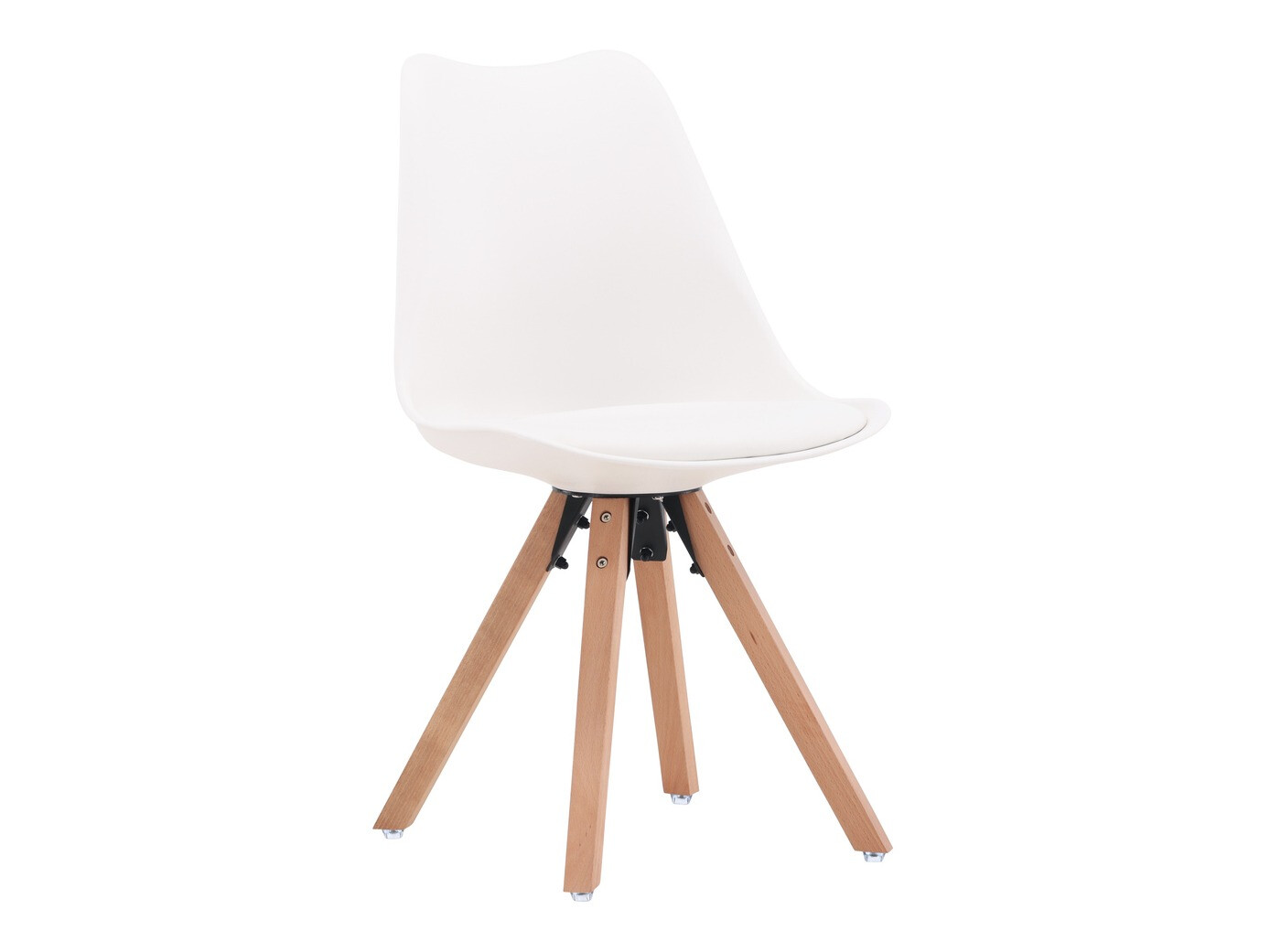 Valgomojo komplektas Dallas 4244 (Balta + Šviesi ruda)