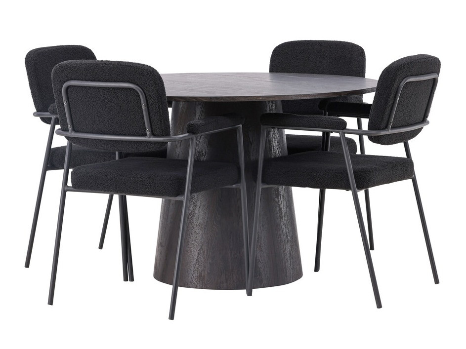 Valgomojo komplektas Dallas 4250 (Tamsi ruda)