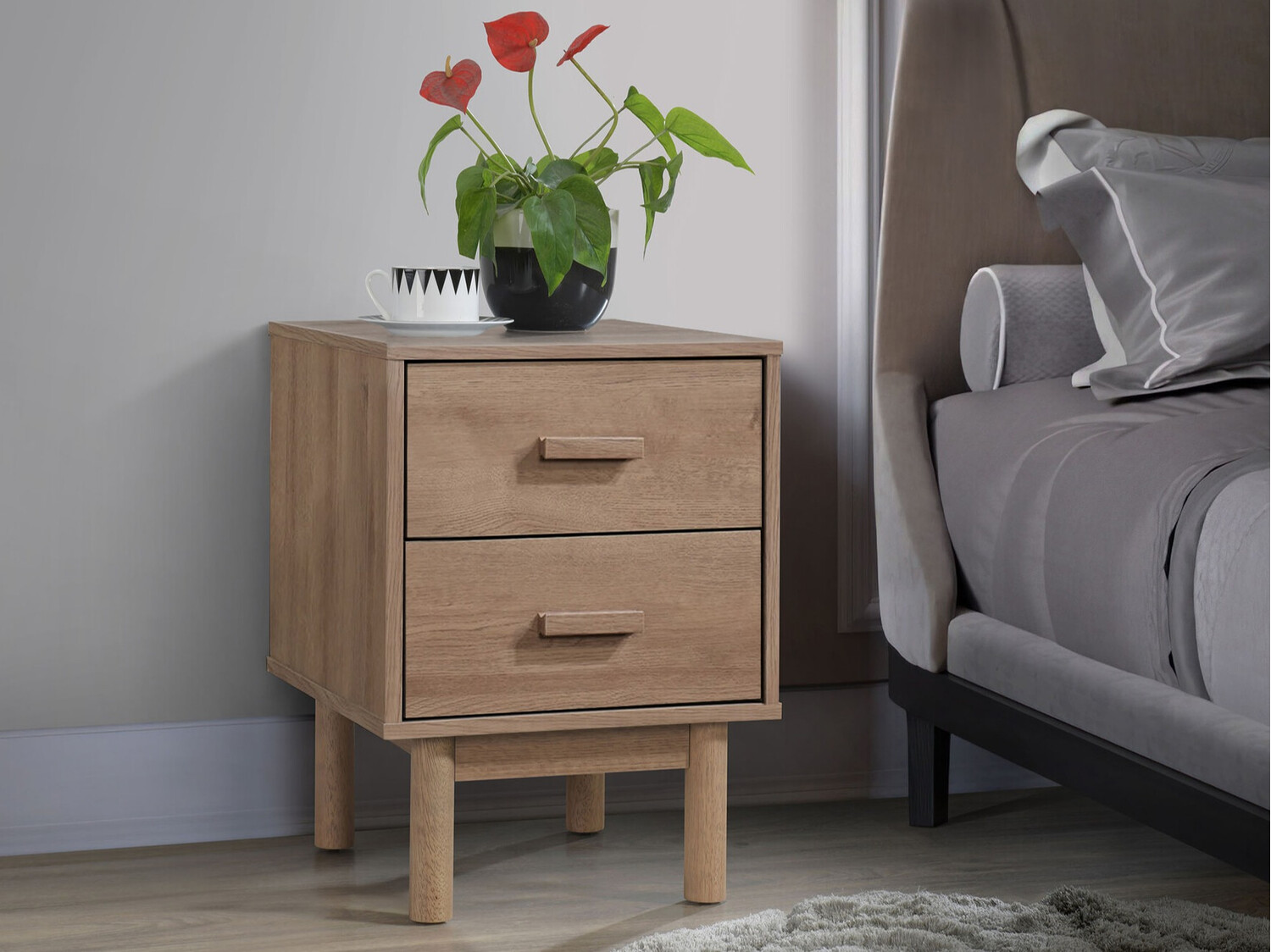 Naktinis staliukas Nolcalu 102 (Ąžuolas)