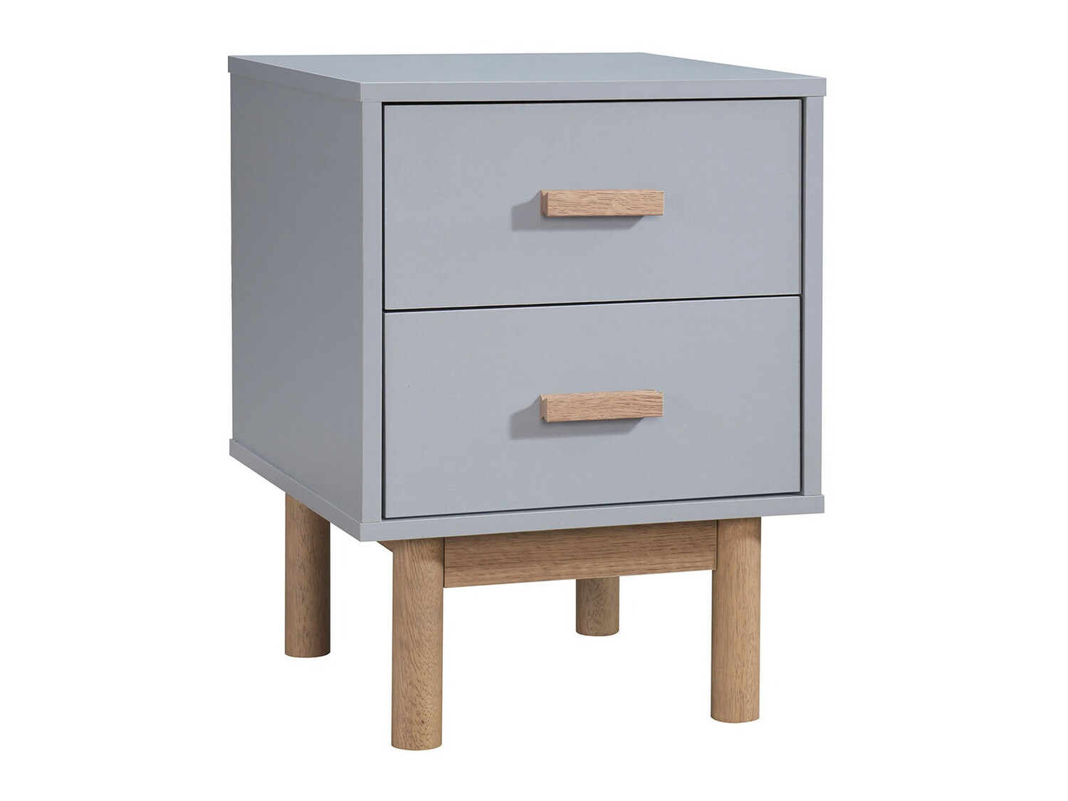 Naktinis staliukas Nolcalu 102 (Pilka + Ąžuolas)