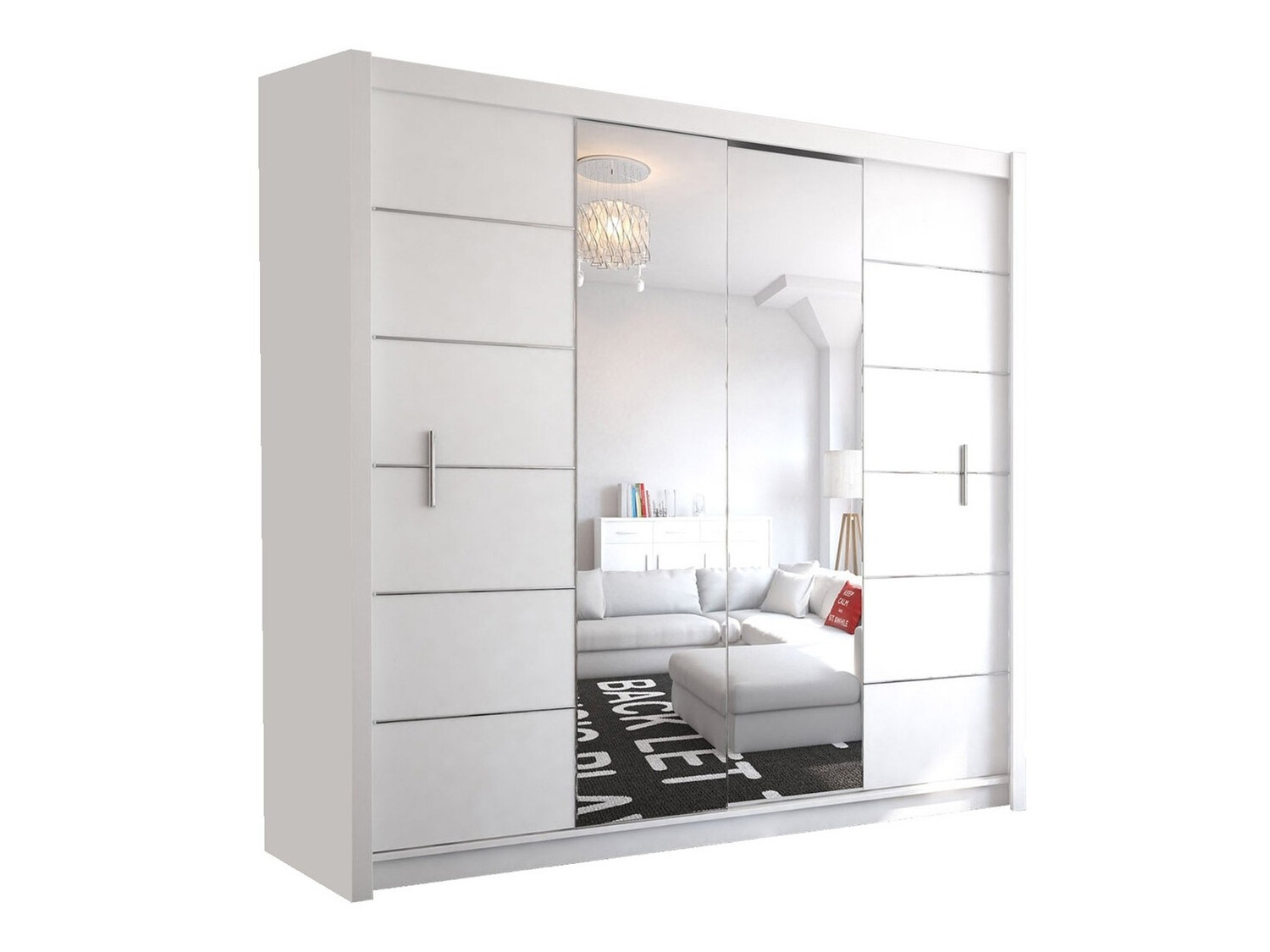 Spinta Honolulu 193 (Balta + veidrodis)