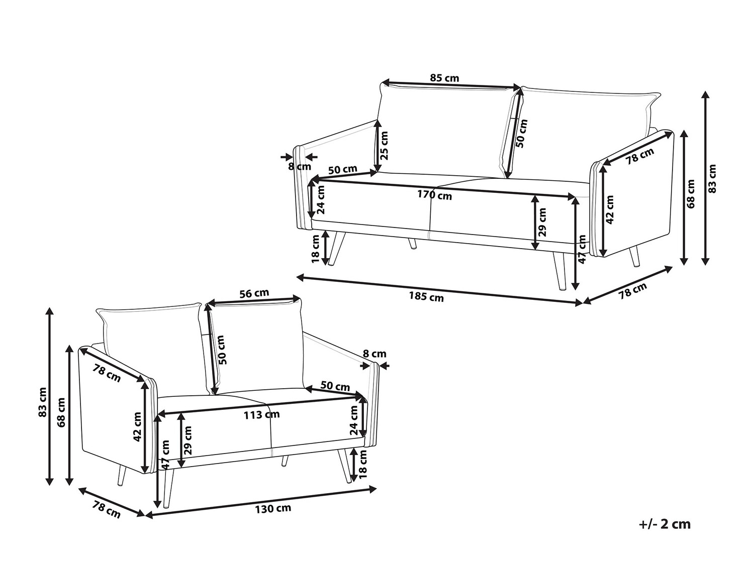 Minkštų baldų komplektas Berwyn 206 (Auksinė + Rožinė)